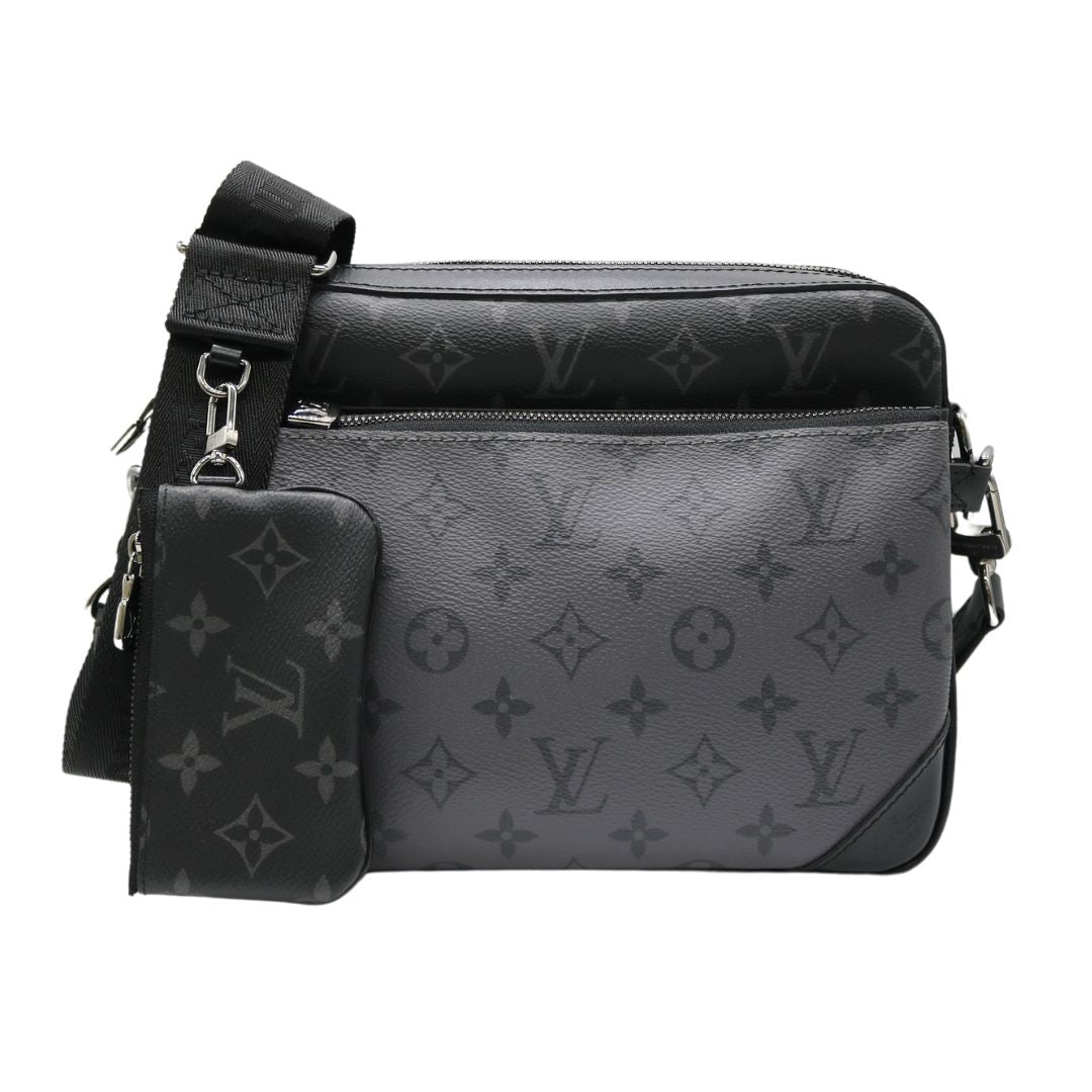 Louis Vuitton【ルイヴィトン】<br>トリオ･メッセンジャー<br>モノグラム･エクリプス<br>M69443<br>【USED】