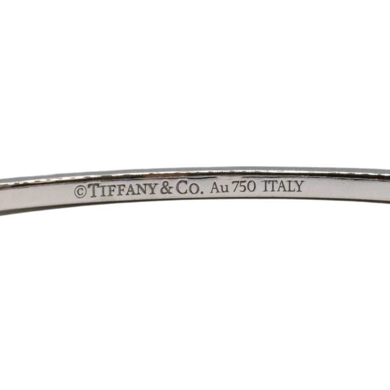 Tiffany&Co.【ティファニー】<br>Tダイヤモンド ヒンジ ワイヤー バングル<br>K18WG<br>62273127<br>【USED】