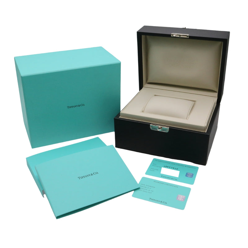 Tiffany&Co.【ティファニー】<br>ティファニーT<br>D LIMITED<br>68477425<br>ブルー文字盤<br>SS【USED】