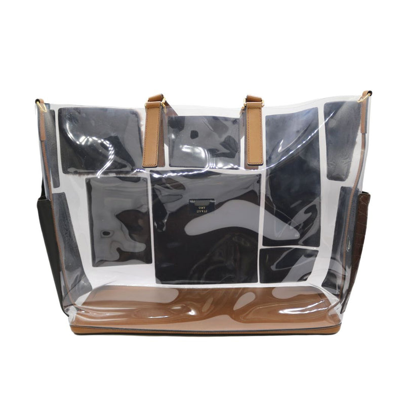 FENDI【フェンディ】<br>トートバッグ<br>7VA477 A91O F18H2<br>PVC(ビニール) カーフレザー【USED】