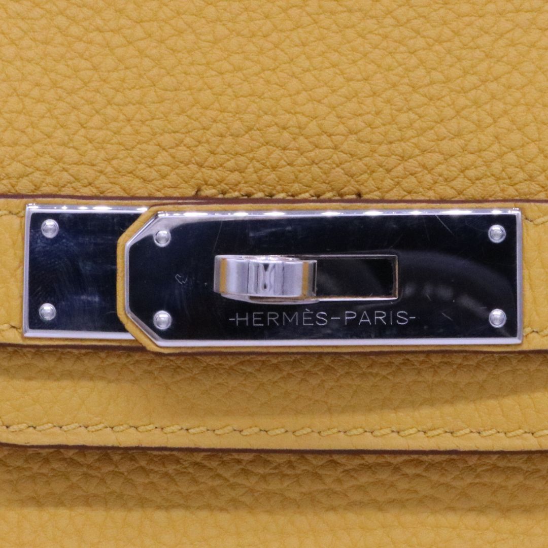 HERMES【エルメス】<br>バーキン 30<br>イエロー系/シルバー金具<br>【USED】